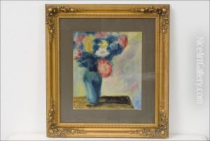 Kukka-asetelma - Blomsterstilleben. by William Lonnberg