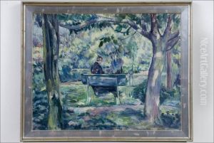 Puistossa - I Parken. by William Lonnberg
