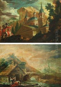 Lavanderas A Orillas Del Rio by Vicente Lopez y Portana
