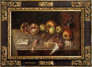 Bodegon De Frutas, Carne Y Garbanzos