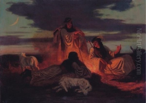 Shepherds By The Fire - view 1