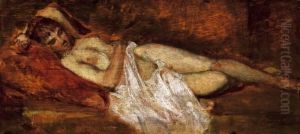 On The Sofa by Karoly Lotz