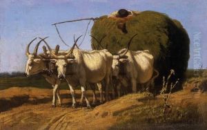 Bullock-cart by Karoly Lotz