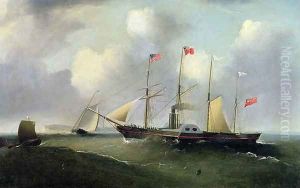 The Great Western off Portishead, 1838 by Joseph Walter