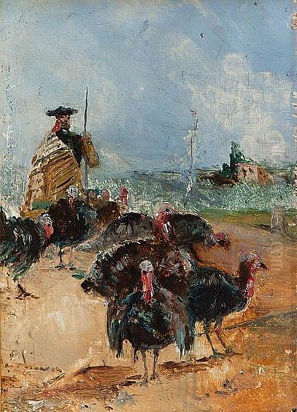 Segoviano Con Pavos - view 1