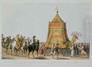 View of the Procession of the Sacred Camel preparatory to the Annual Pilgrimage to Mecca and Medina, pub. 1822 View of the Procession of the Sacred Camel preparatory to the Annual Pilgrimage to Mecca and Medina, pub. 1822