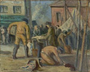 Le Havre, Les Pecheurs by Maximilien Luce