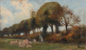 La Bergere by Maximilien Luce