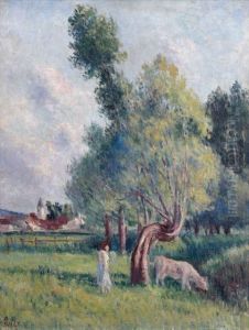 Bessy , Les Bords De La Cure (yonne) by Maximilien Luce