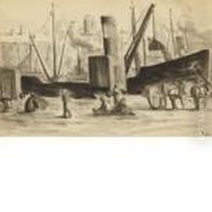 Dock Workers by Maximilien Luce