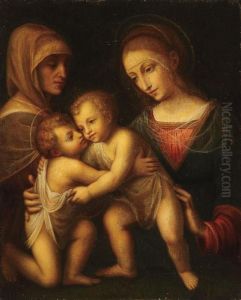 The Madonna And Child With Infant St. John And St. Anne
