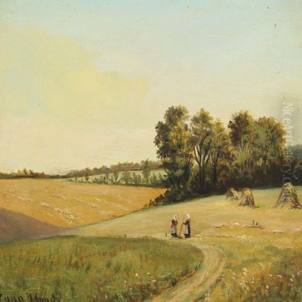 Landscape With Two Women In A Field - view 1