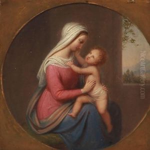 Mother With Child by Johan Ludvig G. Lund