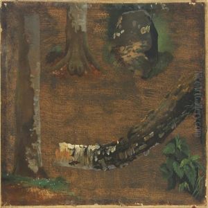 Study Of A Forest Floor by Johan Thomas Lundbye