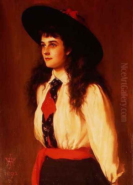 Portrait of a Young Woman said to be Miss Clare Davies, 1892 - view 1