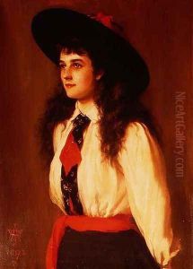 Portrait of a Young Woman said to be Miss Clare Davies, 1892 Portrait of a Young Woman said to be Miss Clare Davies, 1892
