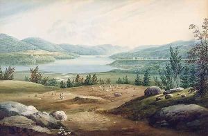 Hudson River at West Point, New York, 1820 by William Guy Wall