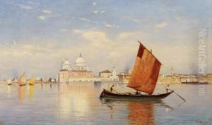 In The Sea Near Venice by Ascan Lutteroth