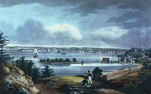 New York from Heights Near Brooklyn, 1820-23