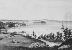 The Bay of New York Looking to the Narrows and Staten Island, Taken from Brooklyn Heights by William Guy Wall
