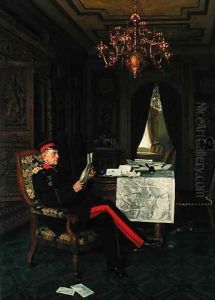 Moltke in Versailles, 1872 by Anton Alexander von Werner