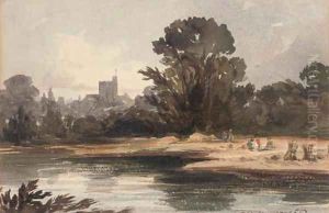 Egham Church by Thomas Francis Wainewright