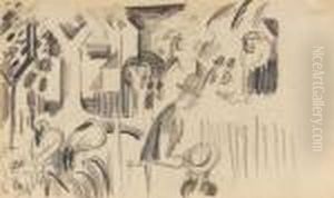 Studie Zum Zoologischen (garten) I by August Macke