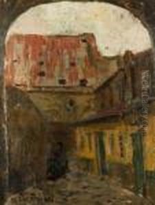 At St. Anne""""s Convent by Gustav Macoun