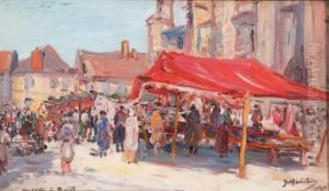 marche A Moret by Gustave Madelain