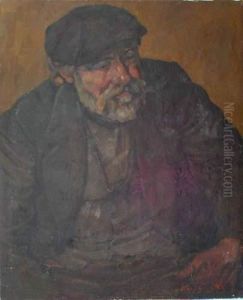 Portrait D'homme Barbu by Wilhelm Johannes Maertens
