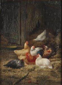 Barnyard With Chickens