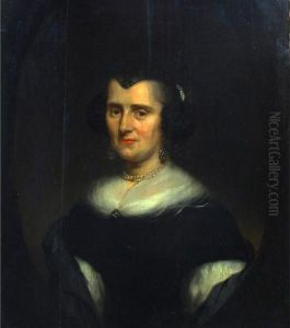 Ritratto Di Nobildonna In Un Ovale Dipinto by Nicolaes Maes
