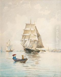 Sailing Ships In Front Of Helsinki
