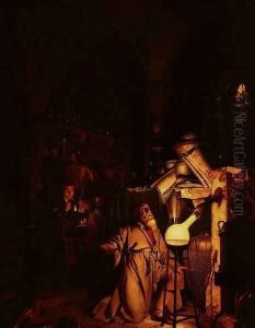The Alchemist in Search of the Philosopher's Stone by Joseph Wright