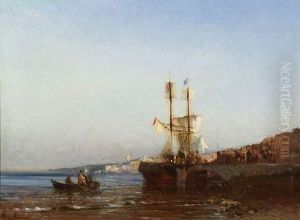 Pecheurs Ramenant Leurs Filets Dans Un Port Mediterraneen.