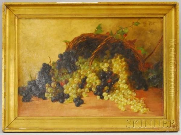 Still Life With Grapes In A Basket - view 1