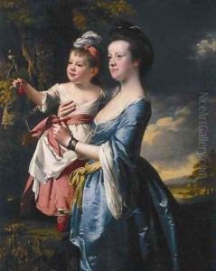 Portrait of Sarah Carver and her daughter Sarah