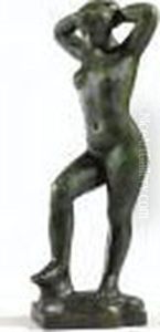 Baigneuse Debout Se Coiffant by Aristide Maillol
