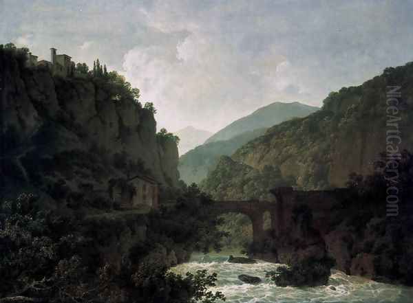 The Cloister of San Cosimato by Joseph Wright