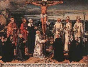 Christ on the Cross with Carthusian Saints 1535