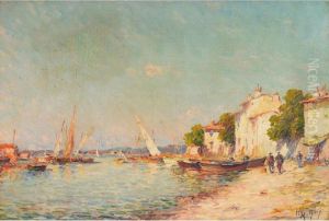 Boats On Mediterranean Shore- Les Martigues?; Fish Market At The Pier