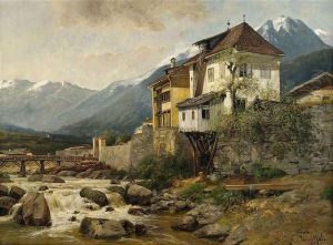 Gebirgslandschaft Bei Lana/meran Gebirgslandschaft Bei Lana/meran