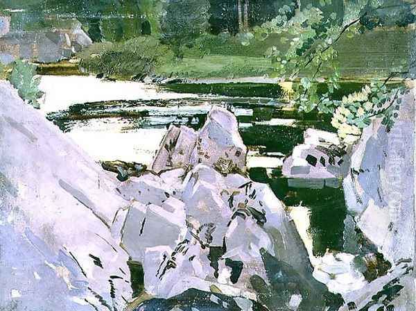 Evening by the river - view 1