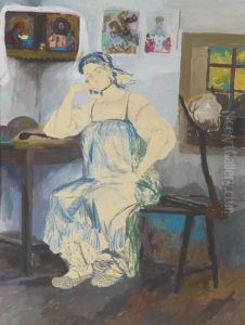 Seated Woman In An Interior