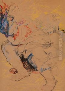 Couple Sleeping by Philippe Andreevitch Maliavine