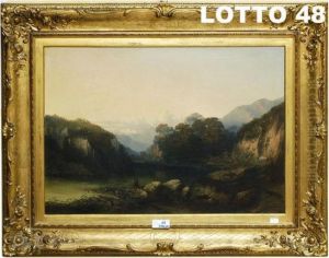 Lago Con Paesaggio by Carlo Mancini