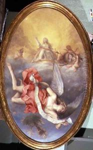 Astraea returns to Earth, panel from the Whitehall Ceiling, c.1660