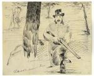 Pertuiset, Le Chasseur De Lions by Edouard Manet