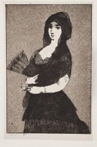 Fleur Exotique, Ou La Femme A La Mantille by Edouard Manet