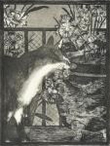 Chat Aux Fleurs by Edouard Manet